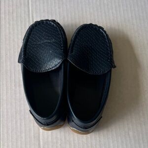 Kids Black Loafers